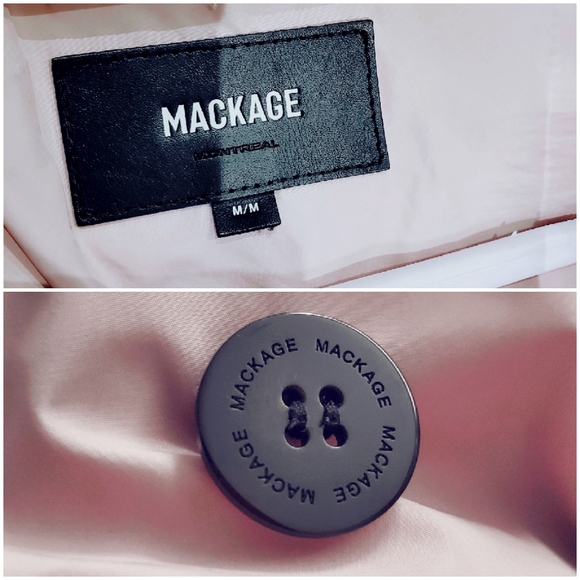 MACKAGE Soft Pink Adali Silver Fox Fur Signature Collar Down Coat - Picture 15 of 16